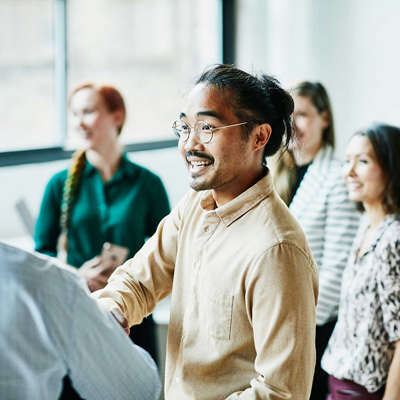 En person som genomgått en lyckad onboarding